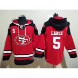 Sudaderas con Capucha San Francisco 49ers Trey Lance Rojo