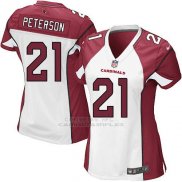 Camiseta Arizona Cardinals Peterson Blanco Rojo Nike Game NFL Mujer