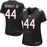 Camiseta Atlanta Falcons Beasley Jr Nike Game NFL Negro Mujer