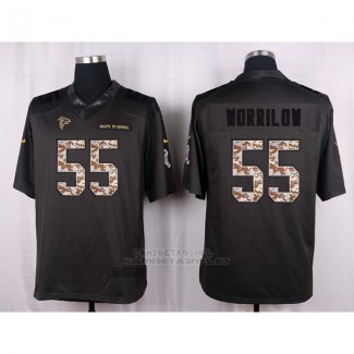 Camiseta Atlanta Falcons Worrilow Apagado Gris Nike Anthracite Salute To Service NFL Hombre