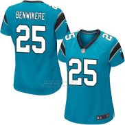 Camiseta Carolina Panthers Benwikere Lago Azul Nike Game NFL Mujer
