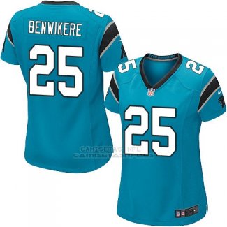 Camiseta Carolina Panthers Benwikere Lago Azul Nike Game NFL Mujer