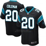 Camiseta Carolina Panthers Coleman Negro Nike Game NFL Nino