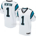 Camiseta Carolina Panthers Newton Blanco Nike Elite NFL Hombre