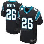 Camiseta Carolina Panthers Worley Negro Nike Elite NFL Hombre