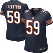 Camiseta Chicago Bears Trevathan Blanco Negro Nike Game NFL Mujer