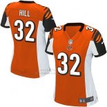 Camiseta Cincinnati Bengals Hill Naranja Nike Game NFL Mujer