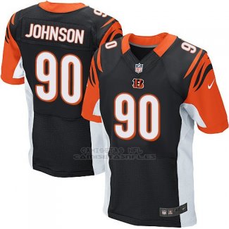 Camiseta Cincinnati Bengals Johnson Negro Nike Elite NFL Hombre