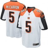 Camiseta Cincinnati Bengals McCarron Blanco Nike Game NFL Nino