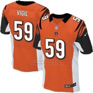 Camiseta Cincinnati Bengals Vigil Naranja Nike Elite NFL Hombre