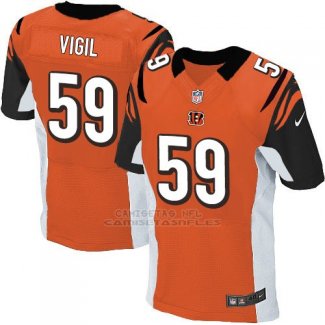 Camiseta Cincinnati Bengals Vigil Naranja Nike Elite NFL Hombre