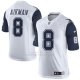 Camiseta Dallas Cowboys Aikman Blanco y Profundo Azul Nike Elite NFL Hombre