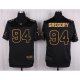 Camiseta Dallas Cowboys Gregory Negro Nike Elite Pro Line Gold NFL Hombre