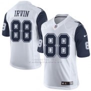 Camiseta Dallas Cowboys Irvin Blanco y Profundo Azul Nike Elite NFL Hombre