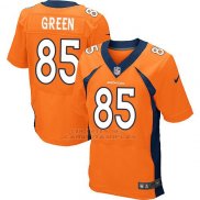 Camiseta Denver Broncos Green Naranja Nike Elite NFL Hombre