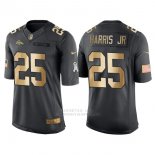 Camiseta Denver Broncos Harris Jr Negro 2016 Nike Gold Anthracite Salute To Service NFL Hombre