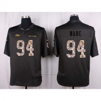 Camiseta Denver Broncos Ware Apagado Gris Nike Anthracite Salute To Service NFL Hombre