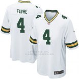 Camiseta Green Bay Packers Favre Blanco Nike Game NFL Hombre