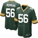 Camiseta Green Bay Packers Peppers Verde Militar Nike Game NFL Nino