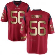 Camiseta Houston Texans Cushing Rojo Nike Gold Game NFL Hombre