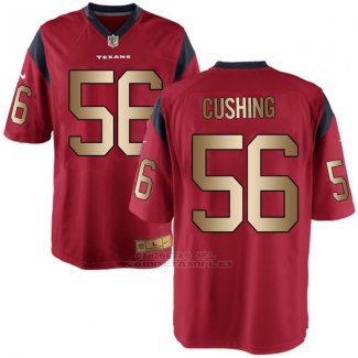 Camiseta Houston Texans Cushing Rojo Nike Gold Game NFL Hombre