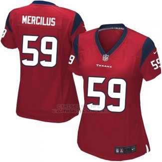 Camiseta Houston Texans Mercilus Rojo Nike Game NFL Mujer