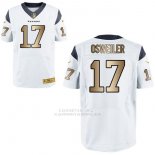 Camiseta Houston Texans Osweiler Blanco Nike Gold Elite NFL Hombre