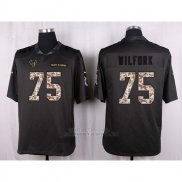 Camiseta Houston Texans Wilfork Apagado Gris Nike Anthracite Salute To Service NFL Hombre