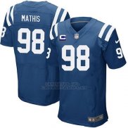 Camiseta Indianapolis Colts Mathis Azul Nike Elite NFL Hombre