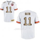 Camiseta Kansas City Chiefs Smith Blanco Nike Gold Elite NFL Hombre