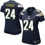Camiseta Los Angeles Chargers Flowers Negro Nike Game NFL Mujer Camiseta Los Angeles Chargers Flowers Negro Nike Game NFL Mujer