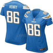 Camiseta Los Angeles Chargers Henry Azul Nike Game NFL Mujer