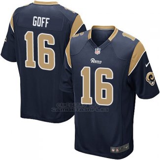Camiseta Los Angeles Rams Goff Negro Nike Game NFL Hombre