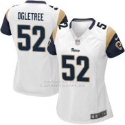 Camiseta Los Angeles Rams Ogletree Blanco Nike Game NFL Mujer