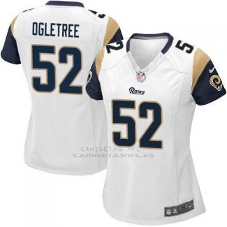Camiseta Los Angeles Rams Ogletree Blanco Nike Game NFL Mujer