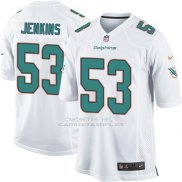 Camiseta Miami Dolphins Jenkins Blanco Nike Game NFL Nino