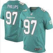 Camiseta Miami Dolphins Phillips Verde Nike Elite NFL Hombre
