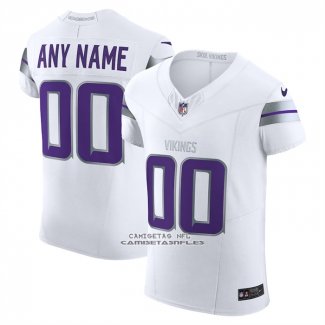 Camiseta NFL Elite Minnesota Vikings Personalizada Blanco