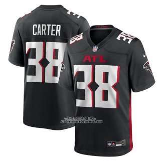 Camiseta NFL Game Atlanta Falcons Nathan Carter Negro