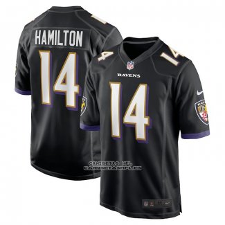 Camiseta NFL Game Baltimore Ravens Kyle Hamilton Negro