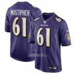 Camiseta NFL Game Baltimore Ravens Sam Mustipher Violeta Camiseta NFL Game Baltimore Ravens Sam Mustipher Violeta