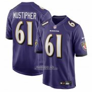 Camiseta NFL Game Baltimore Ravens Sam Mustipher Violeta