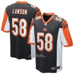 Camiseta NFL Game Cincinnati Bengals Carl Lawson Negro