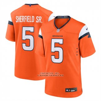 Camiseta NFL Game Denver Broncos Trent Sherfield SR Naranja