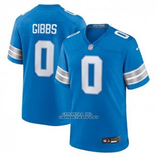 Camiseta NFL Game Detroit Lions Jahmyr Gibbs Azul1