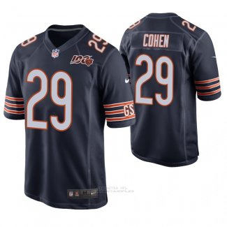 Camiseta NFL Game Hombre Chicago Bears Tarik Cohen 100th Aniversario Azul