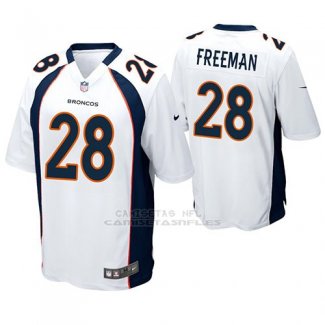 Camiseta NFL Game Hombre Denver Broncos Royce Freeman Blanco