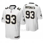 Camiseta NFL Game Hombre New Orleans Saints David Onyemata Blanco