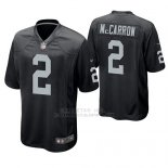 Camiseta NFL Game Hombre Oakland Raiders Aj Mccarron Negro