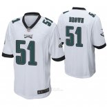 Camiseta NFL Game Hombre Philadelphia Eagles Zach Brown Blanco